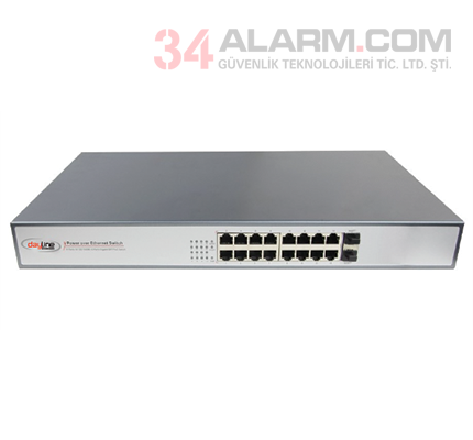 SWP-POE33016PFU-AT 16 Port Gbit PoE Switch