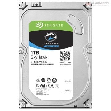 Seagate Skyhawk 3.5'' 1TB Sata 3.0 64MB 180Mb/s 5900Rpm 64HD Kamera 180TB/Yil Isyükü 7/24 Güvenlik Diski