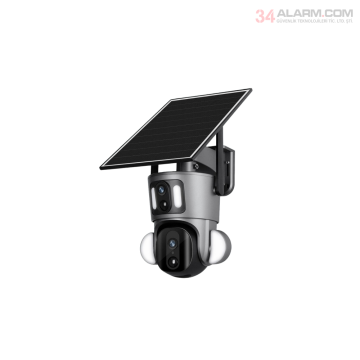 CN-415G 2K Çift Lensli Düşük Güçlü 4G Solar PTZ Kamera
