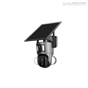 CN-415G 2K Çift Lensli Düşük Güçlü 4G Solar PTZ Kamera