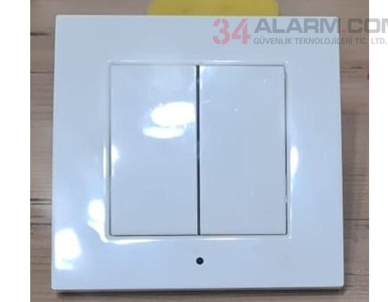 Beyaz İkili Anahtar - Gizli Kamera